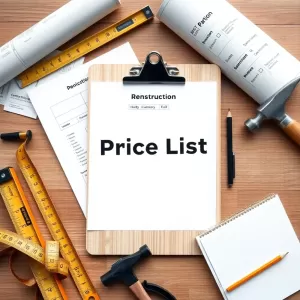 cennik usług remontowobudowlanych