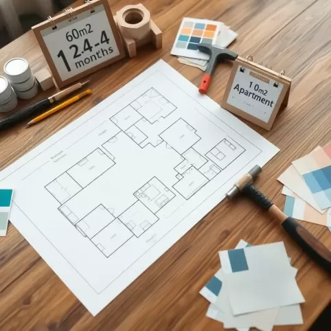 ile trwa remont mieszkania 60m2