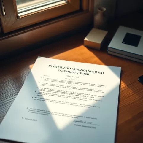 Pismo Do Wspólnoty Mieszkaniowej O Remont Wzór