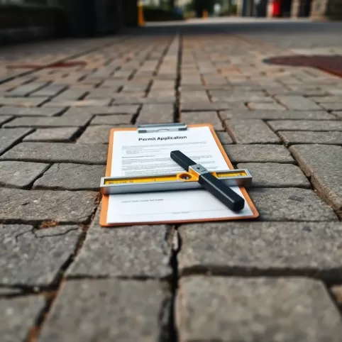 Remont chodnika czy wymaga zgłoszenia